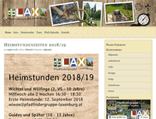 Tablet Screenshot of pfadfindergruppe-laxenburg.at